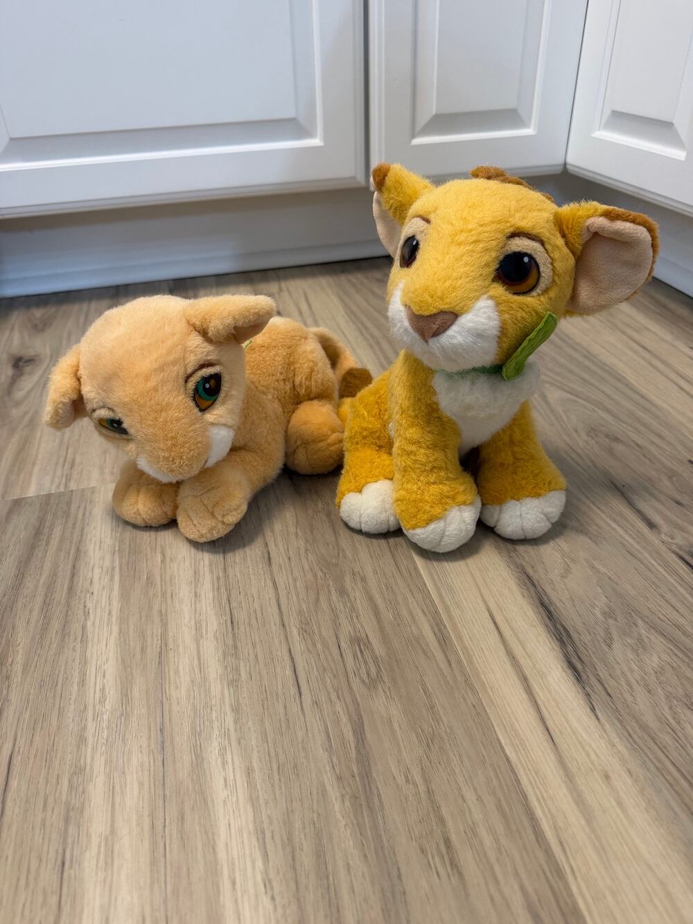 Vintage Baby Simba and Nala The Lion King Plush 1993 Mattel Authentic Disney